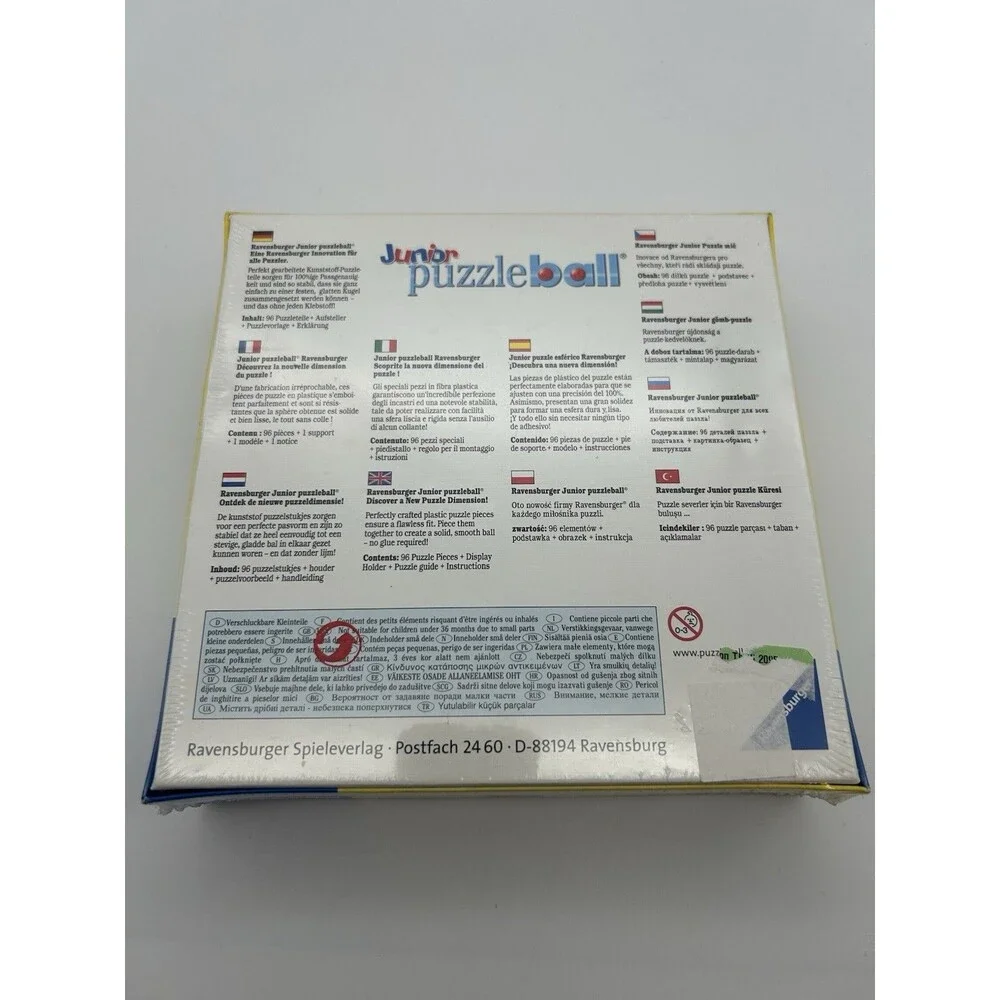 Junior Puzzleball  Ravensburger  Dinosaur 96 Piece 5” 3D Puzzle Globe New